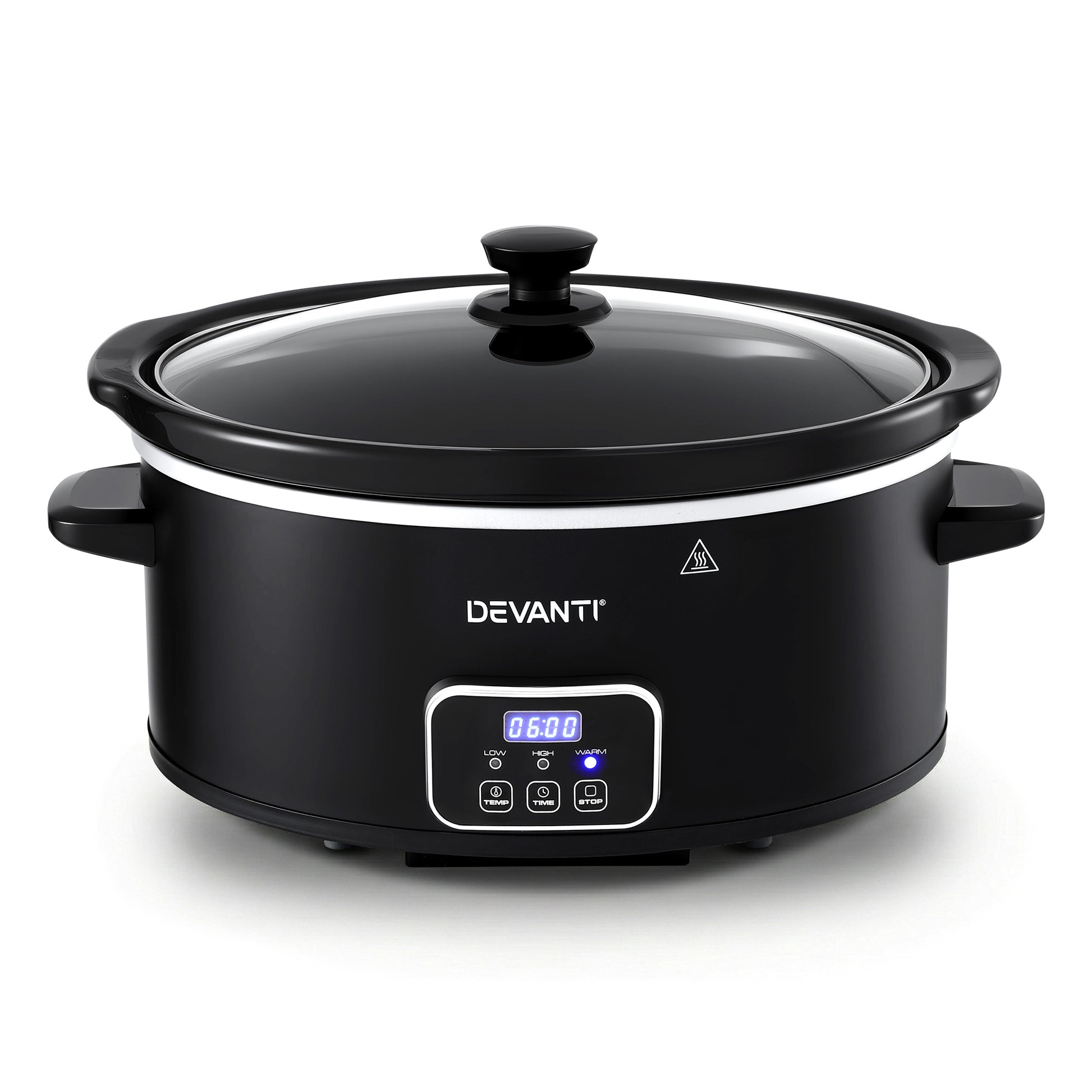 Devanti 5.6L Slow Cooker Electric Multi Cooker with 3 Heat Settings and Keep Warm Function - Image 3