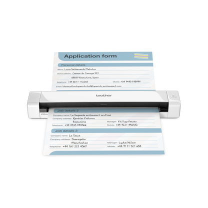 Brother DS-640 MOBILE DOCUMENT SCANNER 15 ppm Mono  Colour (300dpi) USB Bus Power - Scanner and L...