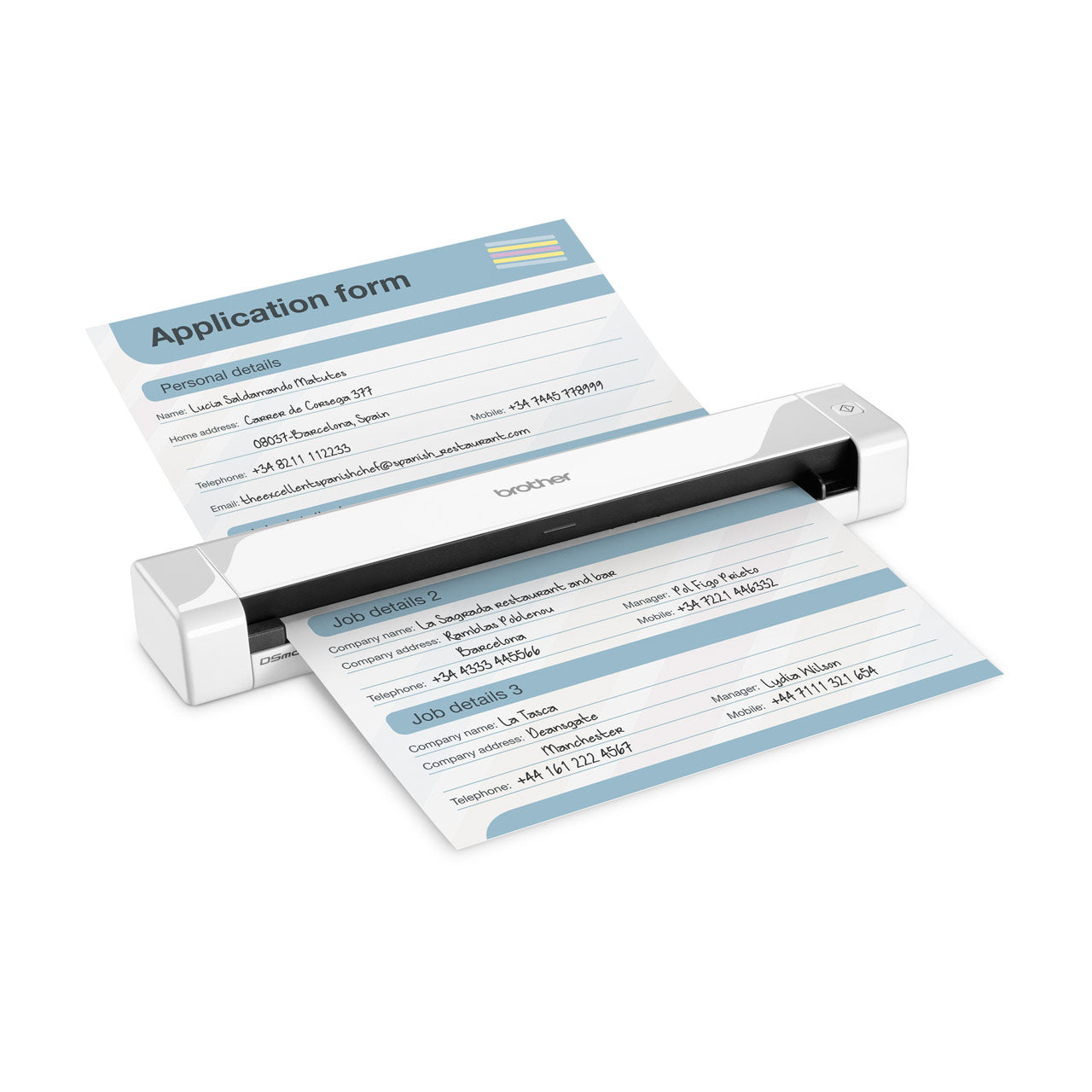 Brother DS-640 MOBILE DOCUMENT SCANNER 15 ppm Mono  Colour (300dpi) USB Bus Power - Scanner and L... - Image 3
