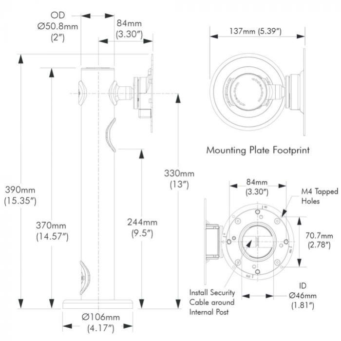 Atdec SD-POS-VBM POS Mount Black - POS Mounts - Image 9