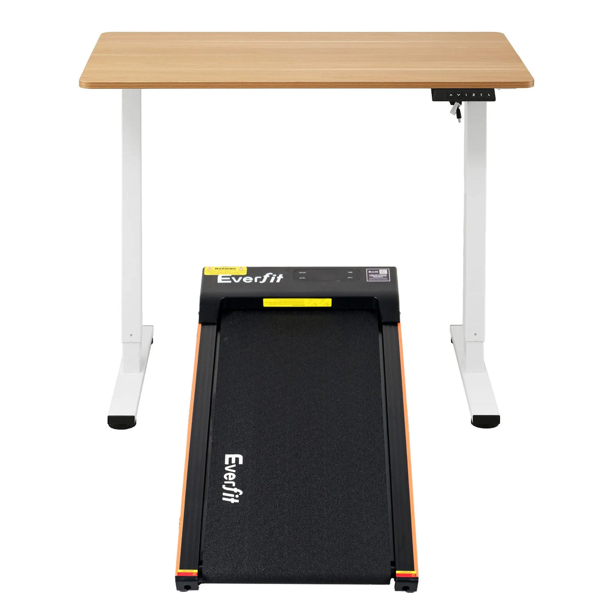 Artiss 100cm Standing Desk Treadmill Motorised Natural Wood - Image 4