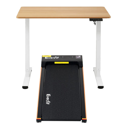 Artiss 100cm Standing Desk Treadmill Motorised Natural Wood - Image 4