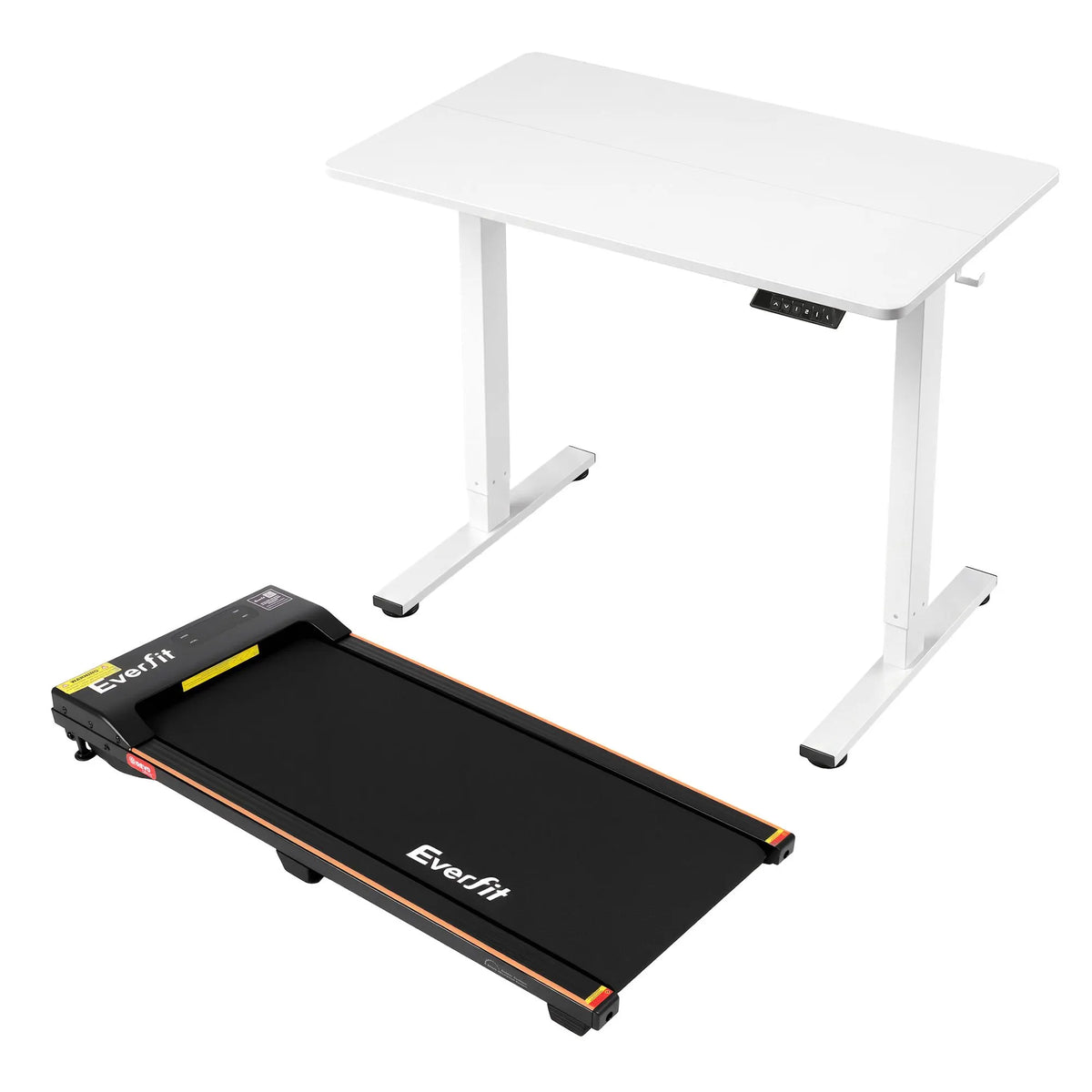 Artiss 100cm Standing Desk Treadmill Motorised Home Office White - Image 2