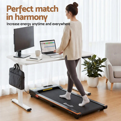 Artiss 100cm Standing Desk Treadmill Motorised Home Office White - Image 5