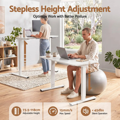 Artiss 100cm Standing Desk Treadmill Motorised Home Office White - Image 7