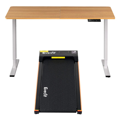 Artiss 140cm Standing Desk Treadmill Motorised Natural Wood - Image 4