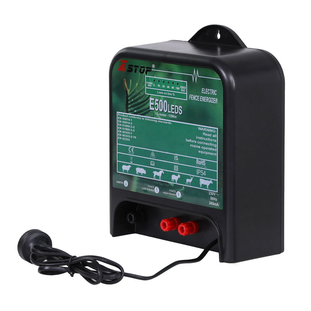 XSTOP Electric Fence Energiser 5J 220-240V 120km
