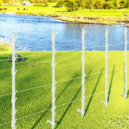 Giantz Electric Fence Posts 20pcs Electric Fence Poly White - Image 7