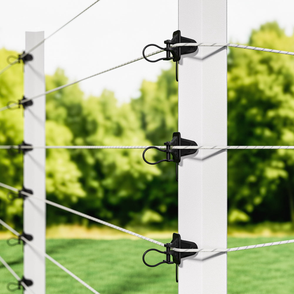 Giantz Electric Fence Insulators 200pcs Pinlock Black - Image 7