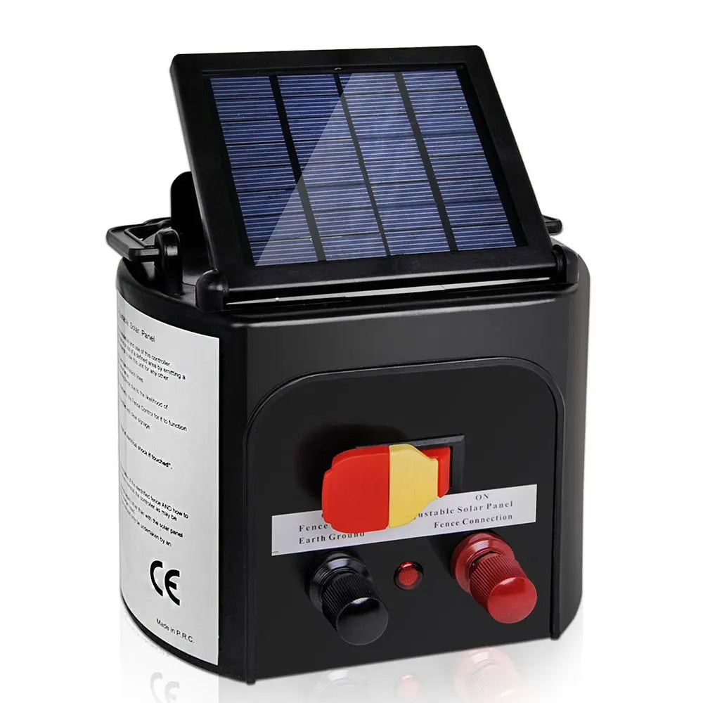 Giantz Fence Energiser 3KM Solar Powered 0.1J Electric Fencing Charger - Image 8