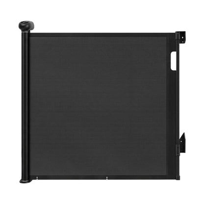 Keezi Retractable Gate Baby Gate Pet Safety Fence Extends up to 140cm Black - Image 3
