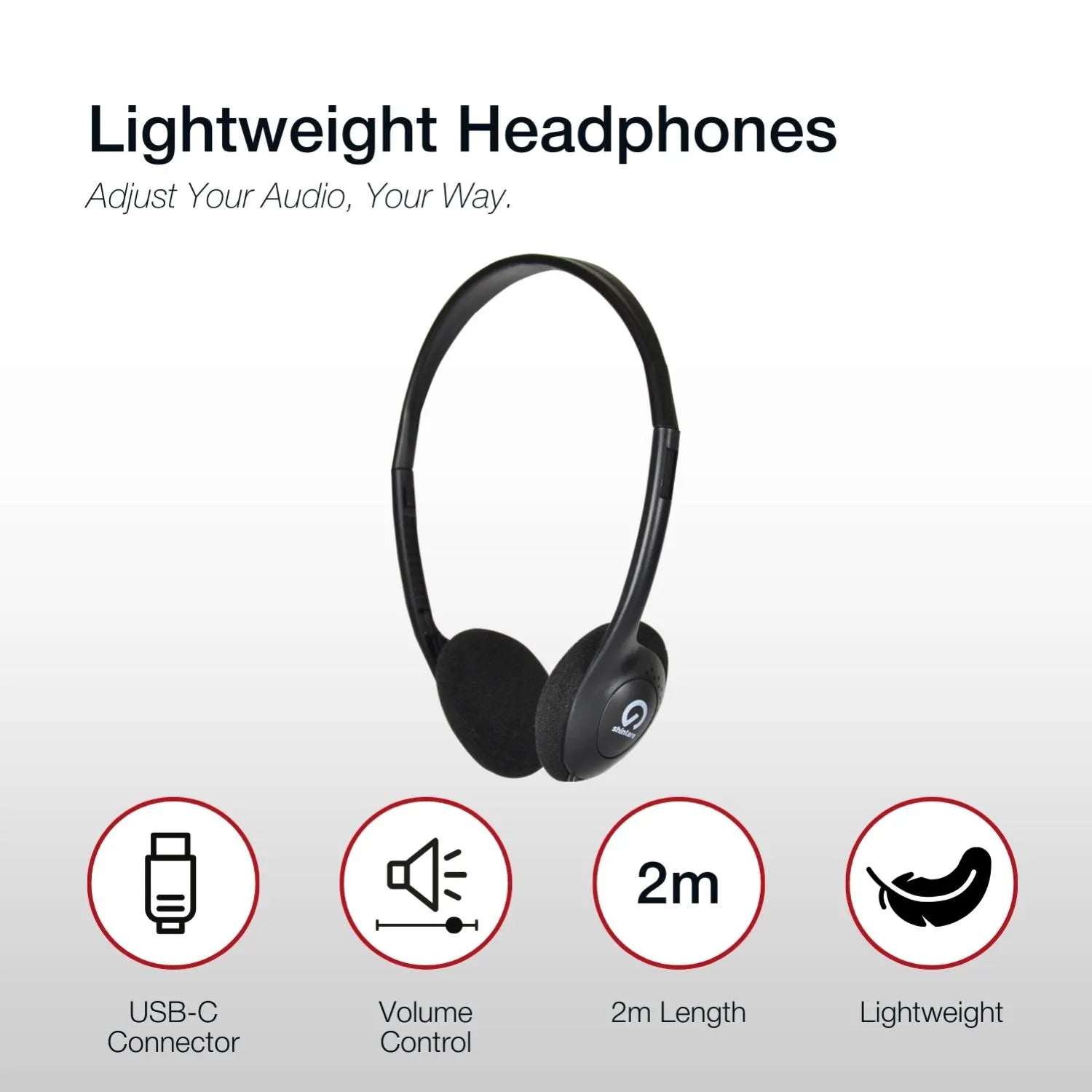 Shintaro Light Weight USB-C Headphones - Image 4