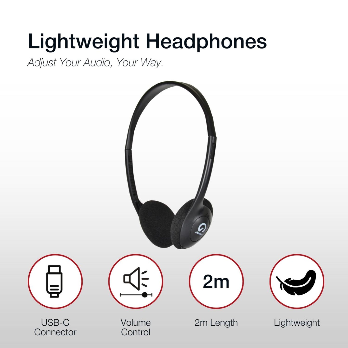 Shintaro Light Weight USB-C Headphones - Image 4
