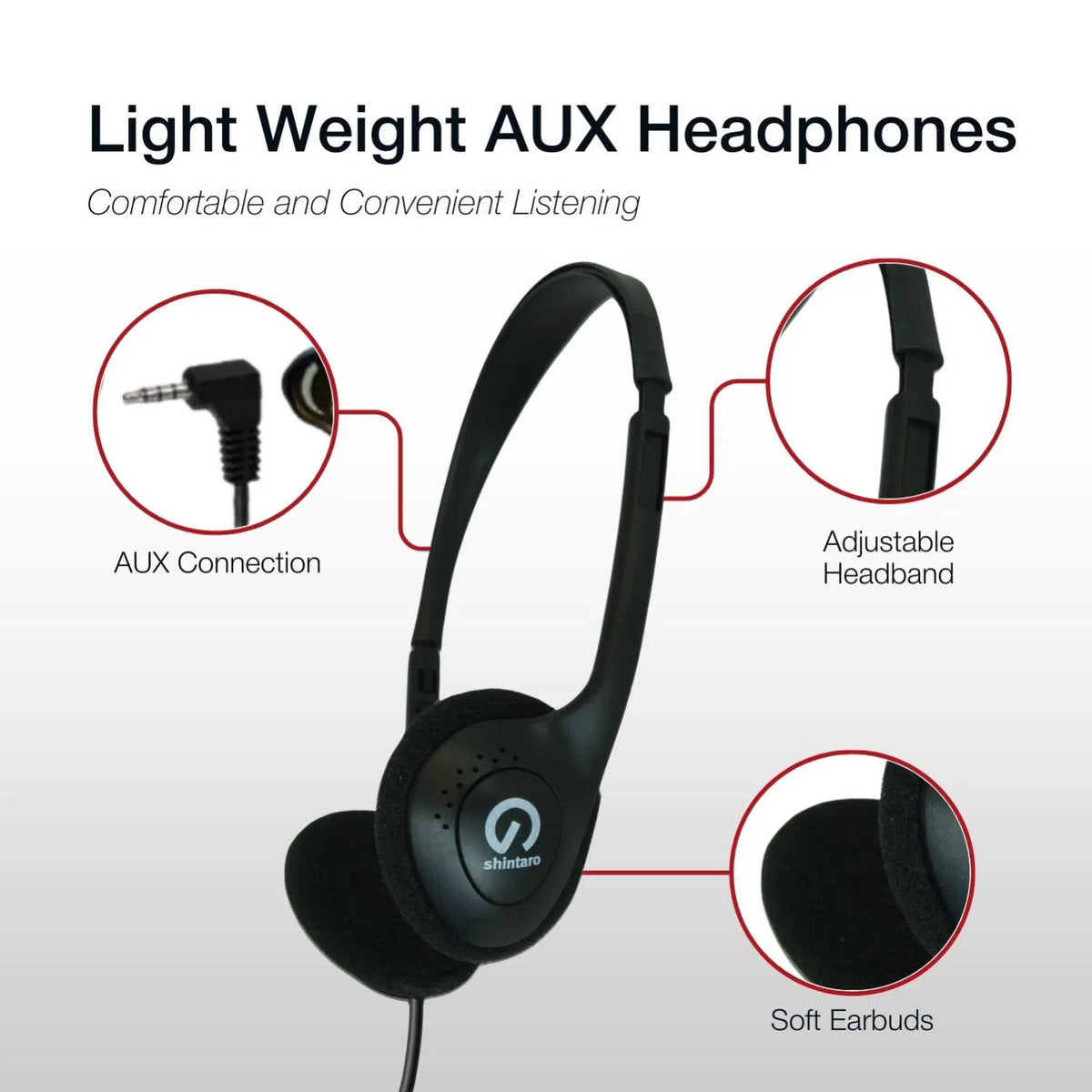 Shintaro Light Weight 3.5mm Headphones - Image 7