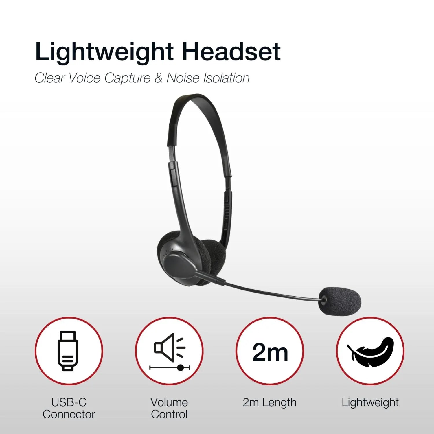 Shintaro USB-C Light Weight Headset /Mic - Headphones - Image 4