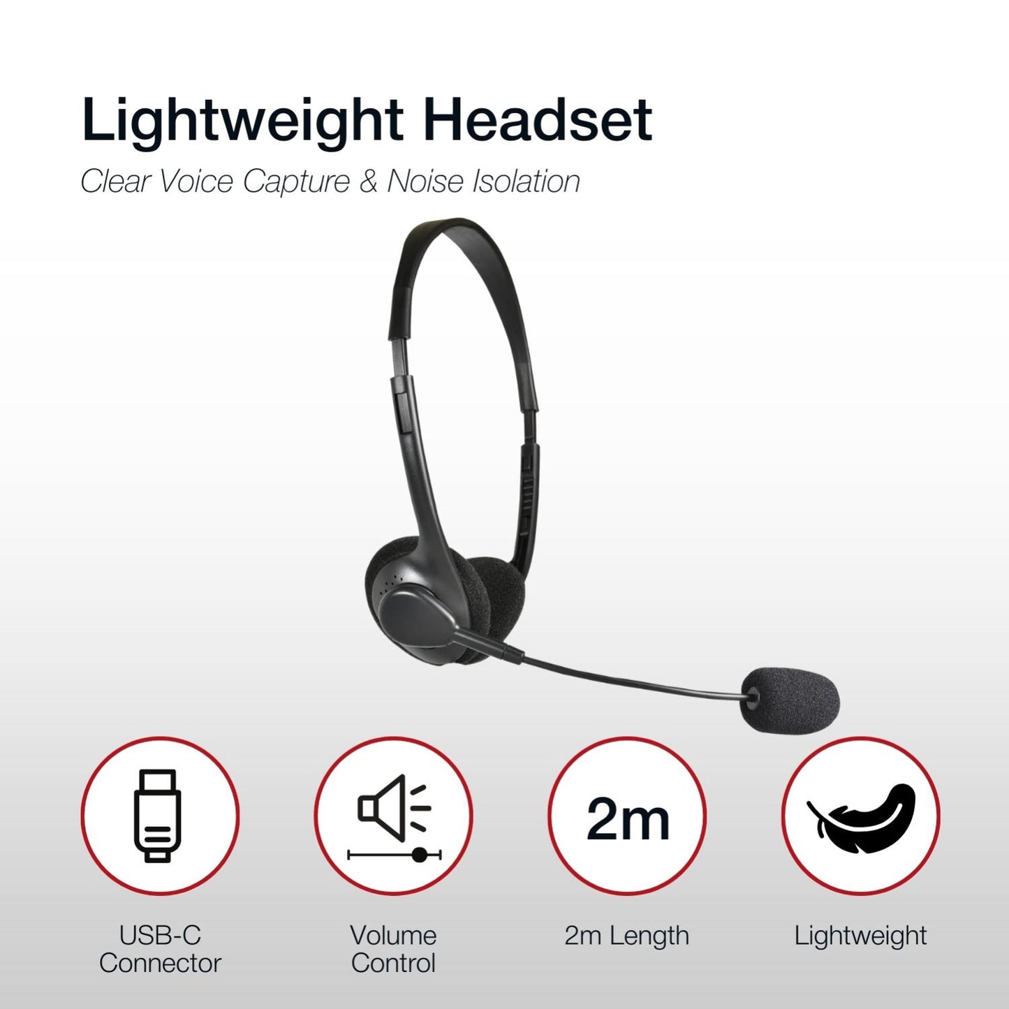 Shintaro USB-C Light Weight Headset /Mic - Headphones - Image 4