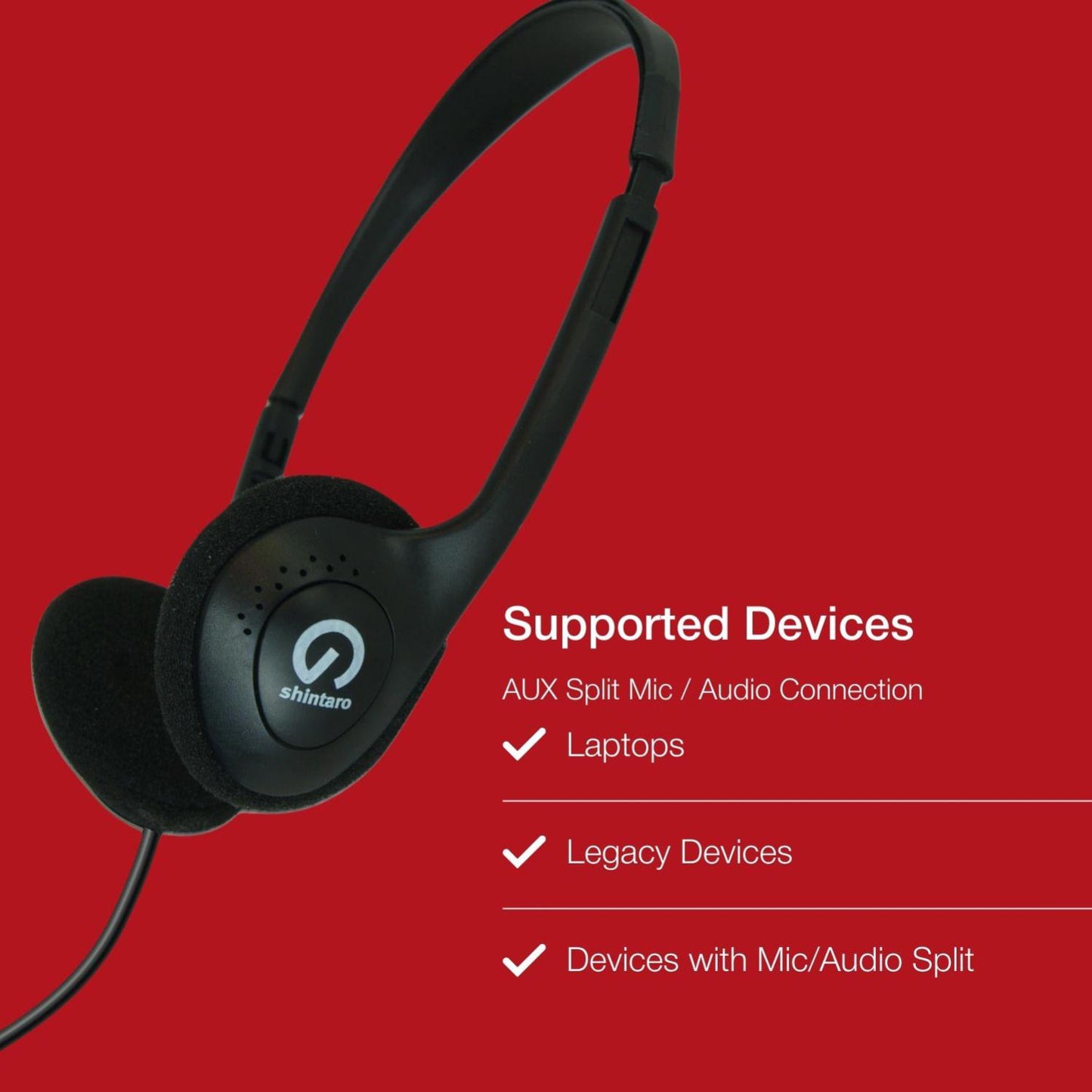 Shintaro Light Weight Headset w/ Mic - Headphones - Image 5