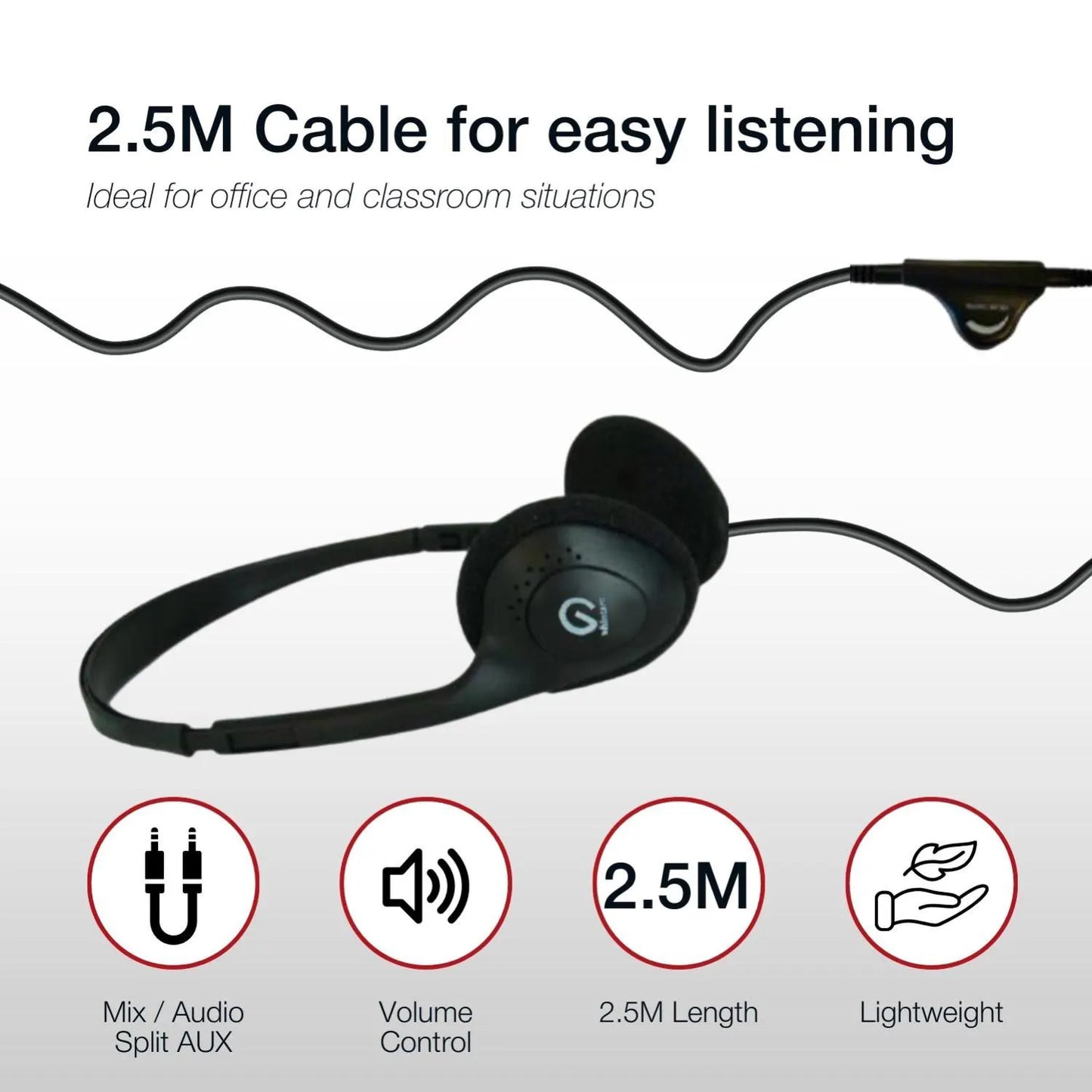 Shintaro Light Weight Headset w/ Mic - Headphones - Image 6