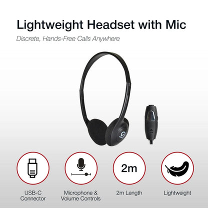 Shintaro USB-C LightWeight Headset/InMic - Headphones - Image 4