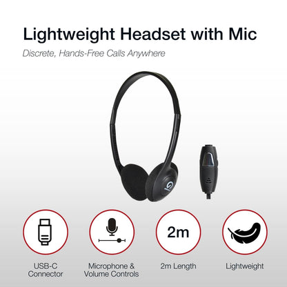Shintaro USB-C LightWeight Headset/InMic - Headphones - Image 4