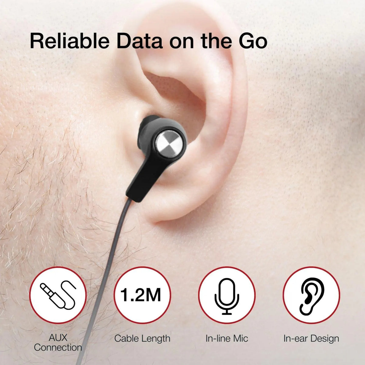 Shintaro AUX Earphones with inline Mic - Headphones - Image 4