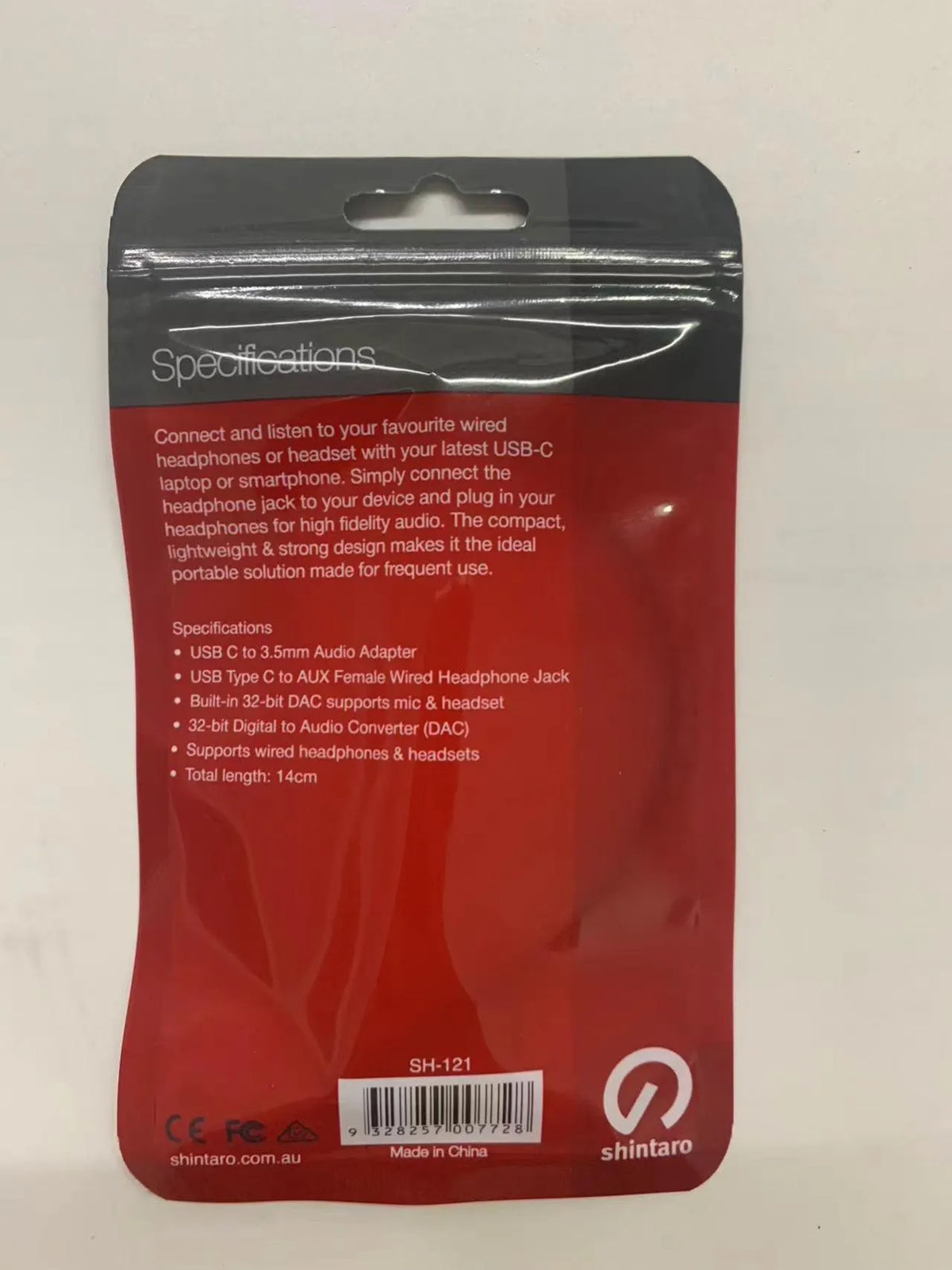 Shintaro Audio Adaptor - USB-C to AUX - Headphones - Image 2