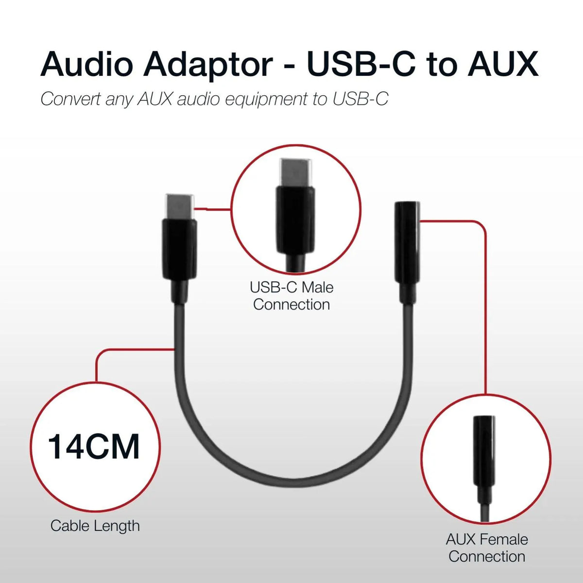 Shintaro Audio Adaptor - USB-C to AUX - Headphones - Image 4