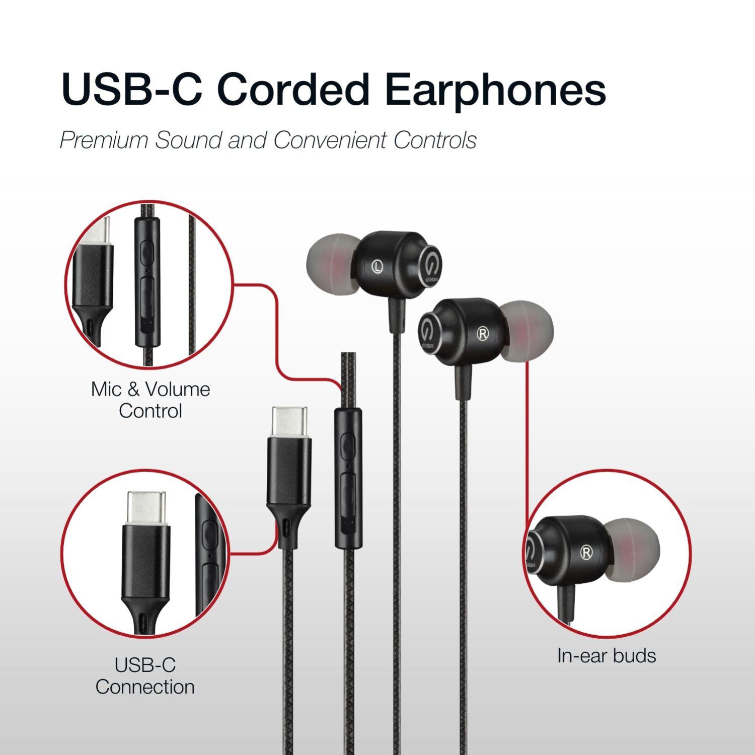 Shintaro USB-C Corded Earphones - Headphones - Image 7