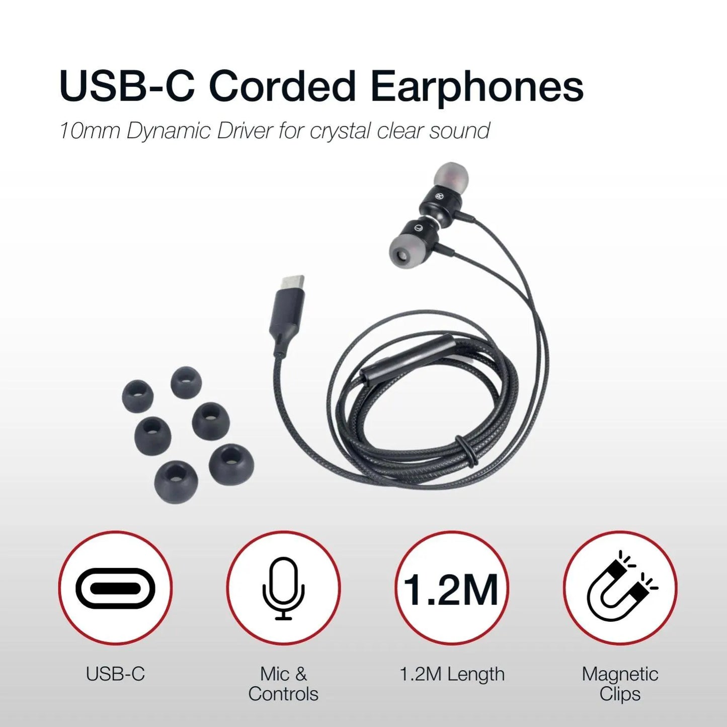 Shintaro USB-C Corded Earphones - Headphones - Image 9
