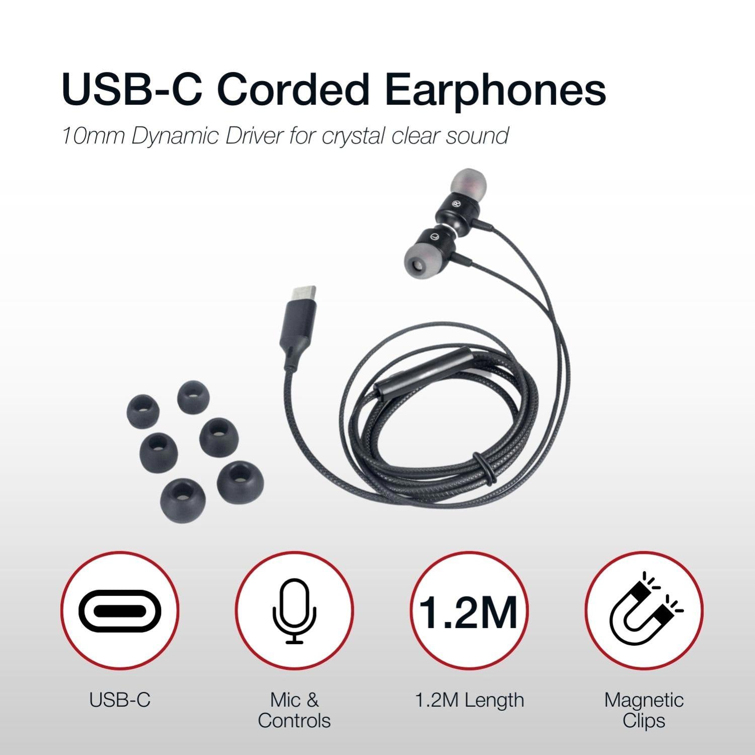 Shintaro USB-C Corded Earphones - Headphones - Image 9