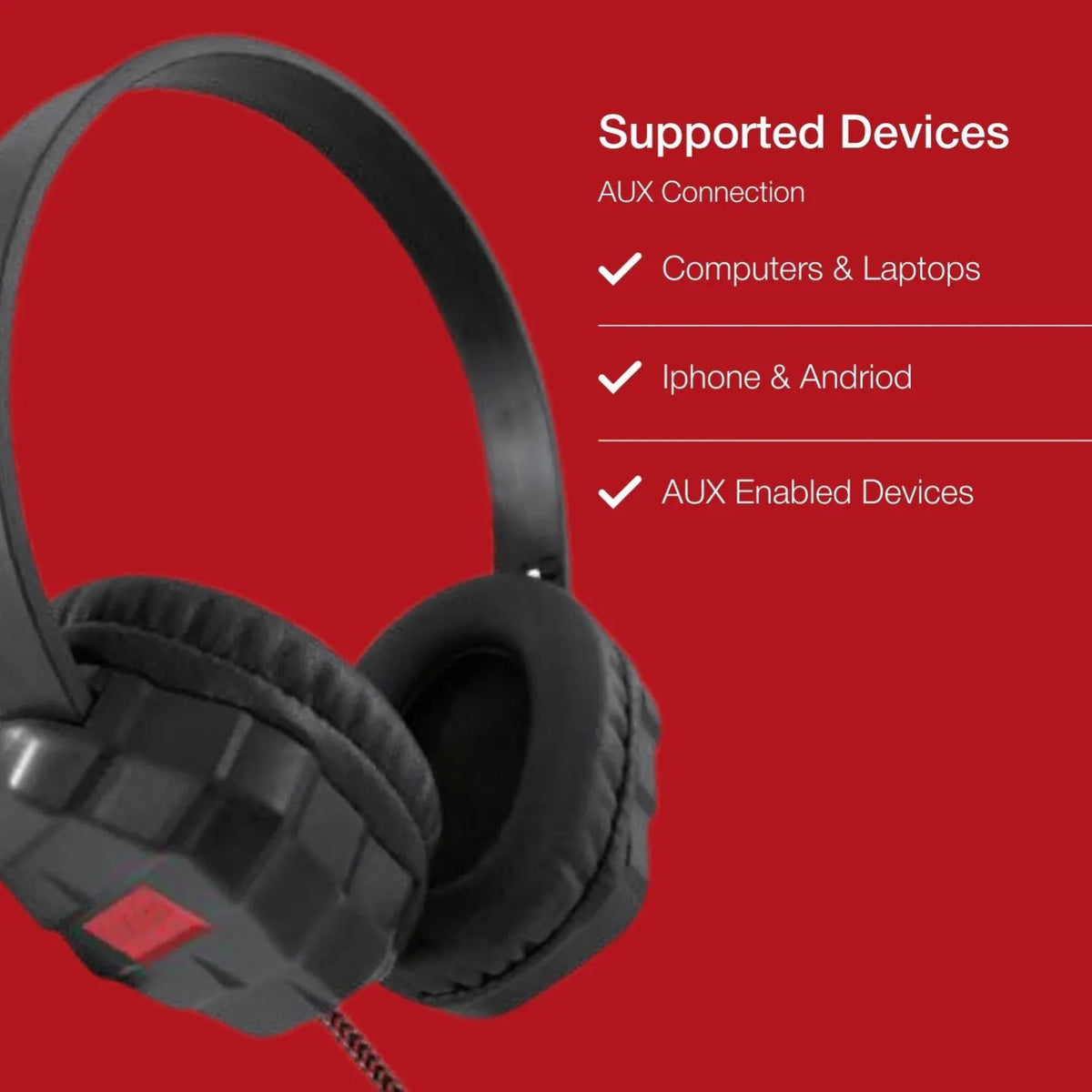 Shintaro Rugged Kids AUX Headset - Headphones - Image 2