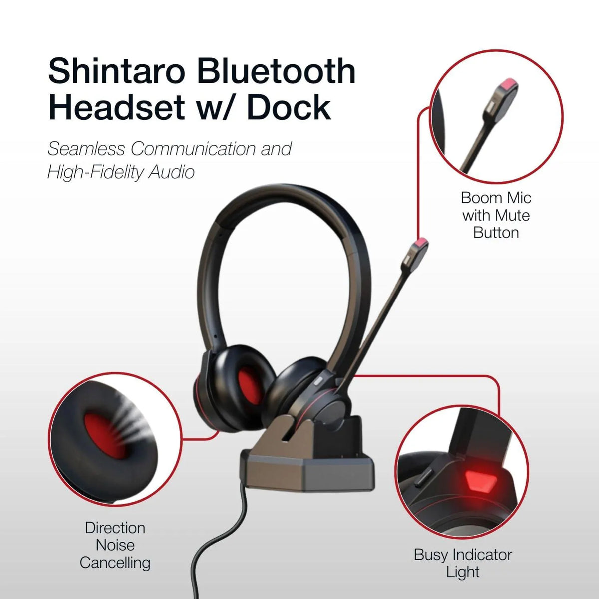 Shintaro Wireless Headset w/ Dock - Headphones - Wireless - Image 2