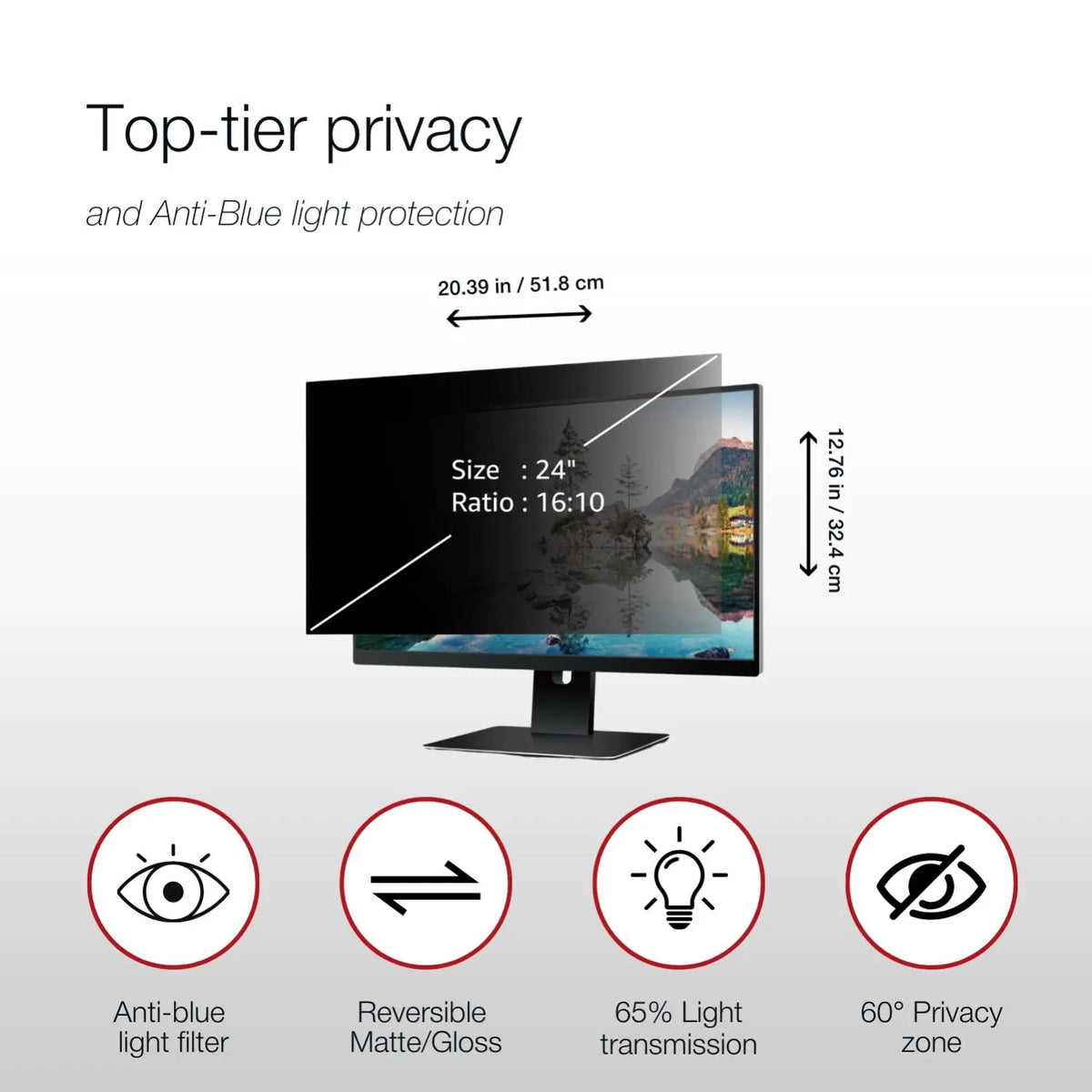 Shintaro Privacy Filter 24" for Monitor - Screen Filters - Image 4