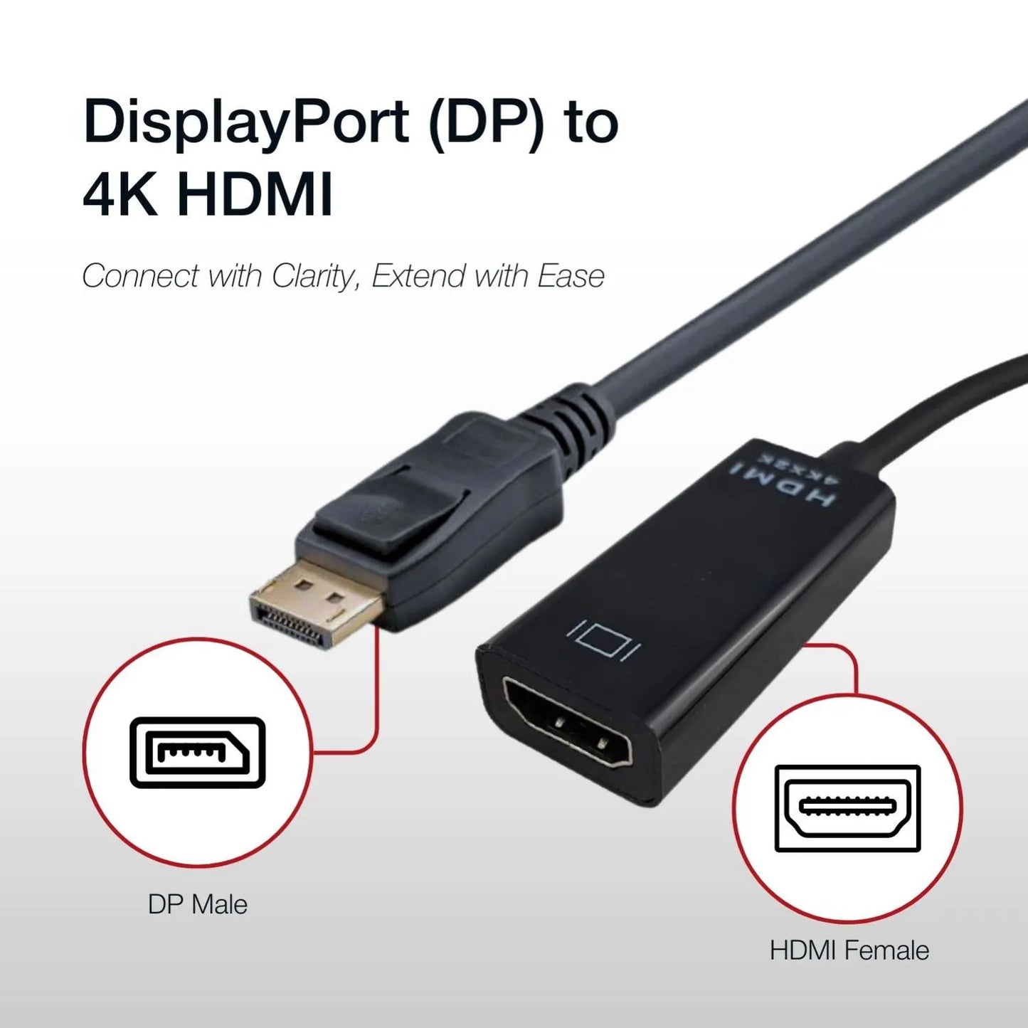 Shintaro DisplayPort (DP) to 4K HDM - Display Accessories - Image 3
