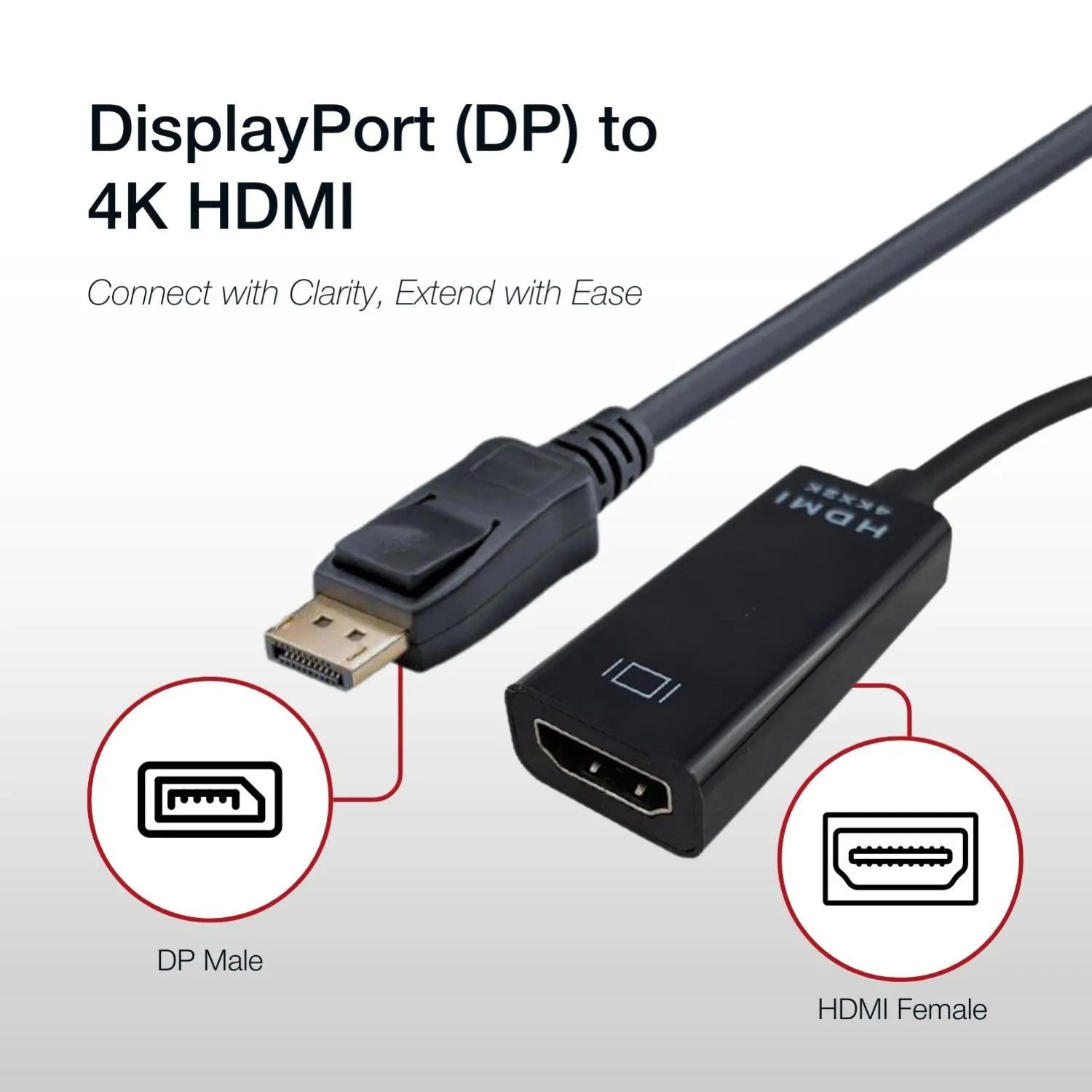 Shintaro DisplayPort (DP) to 4K HDM - Display Accessories - Image 3