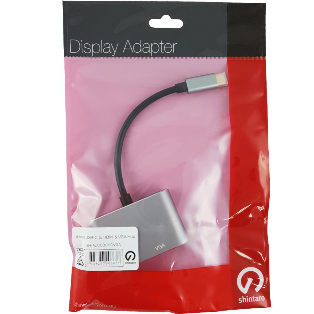Shintaro USB-C to 4K HDMI & 1080P VGA - USB - Cables - Image 2