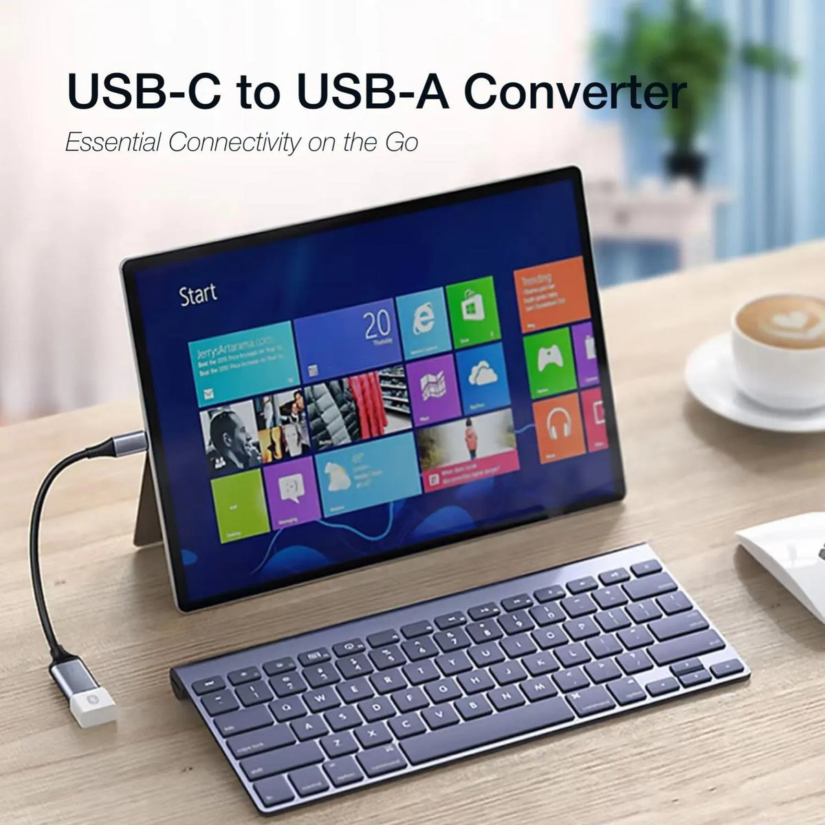 Shintaro USB-C Male to USB-A Female 15cm - Display Accessories - Image 5