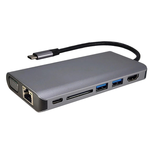 Shintaro 8-Port USB-C Travel Dock - Docking Stations