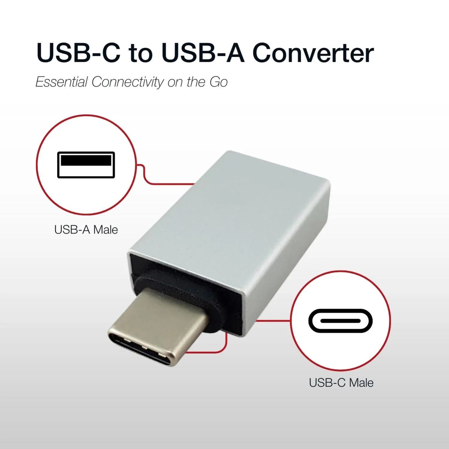 Shintaro USB-C Male to USB-A Female - USB - Cables - Image 5