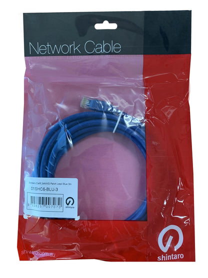 Shintaro Cat6 24 AWG Patch Lead Blue 5m - Network - Network Cables - Image 2