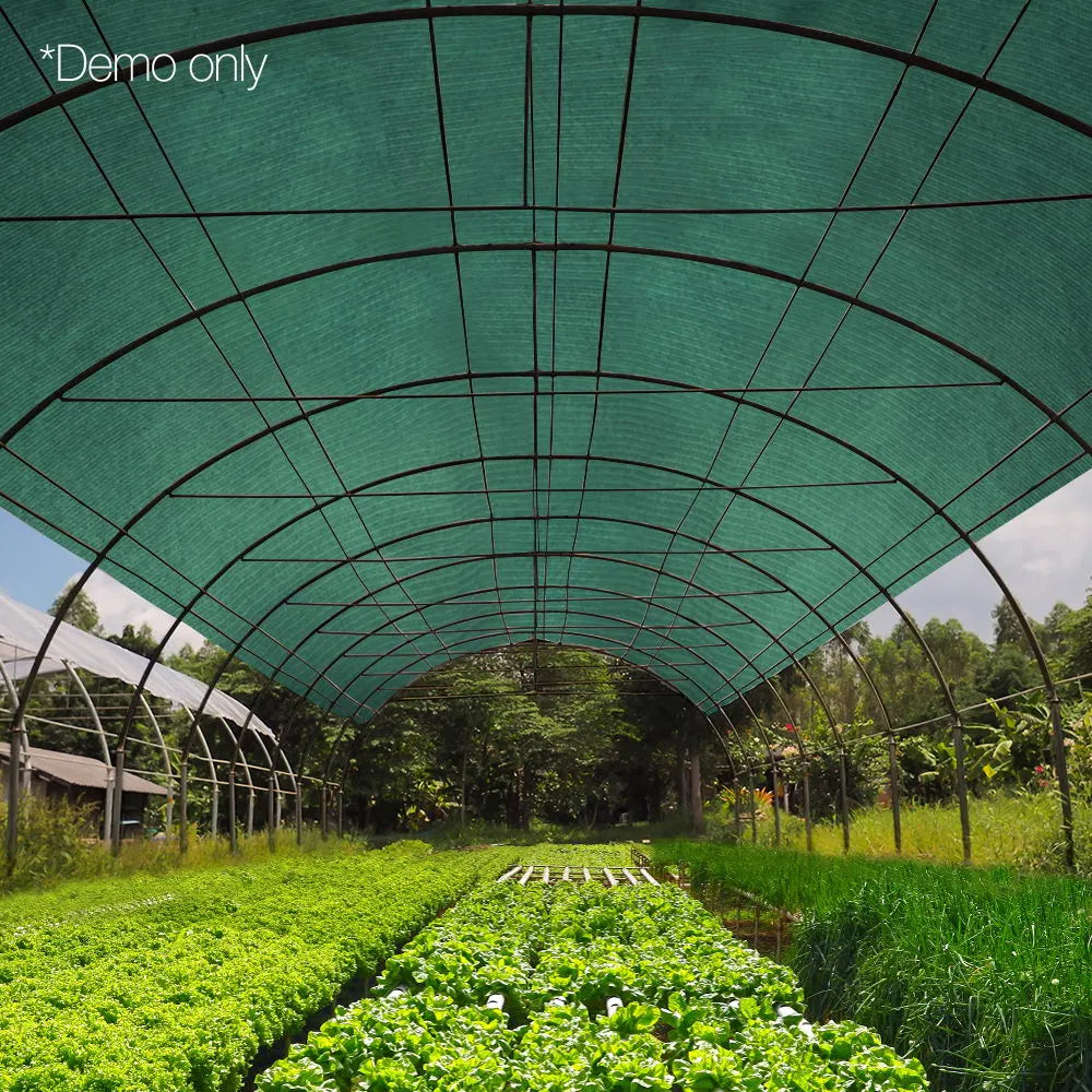 Instahut 70% Shade Cloth 3.66x20m Shadecloth Sail Heavy Duty Green - Image 7