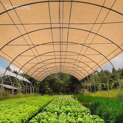 Instahut 70% Shade Cloth 3.66x30m Shadecloth Sail Heavy Duty Beige - Image 7