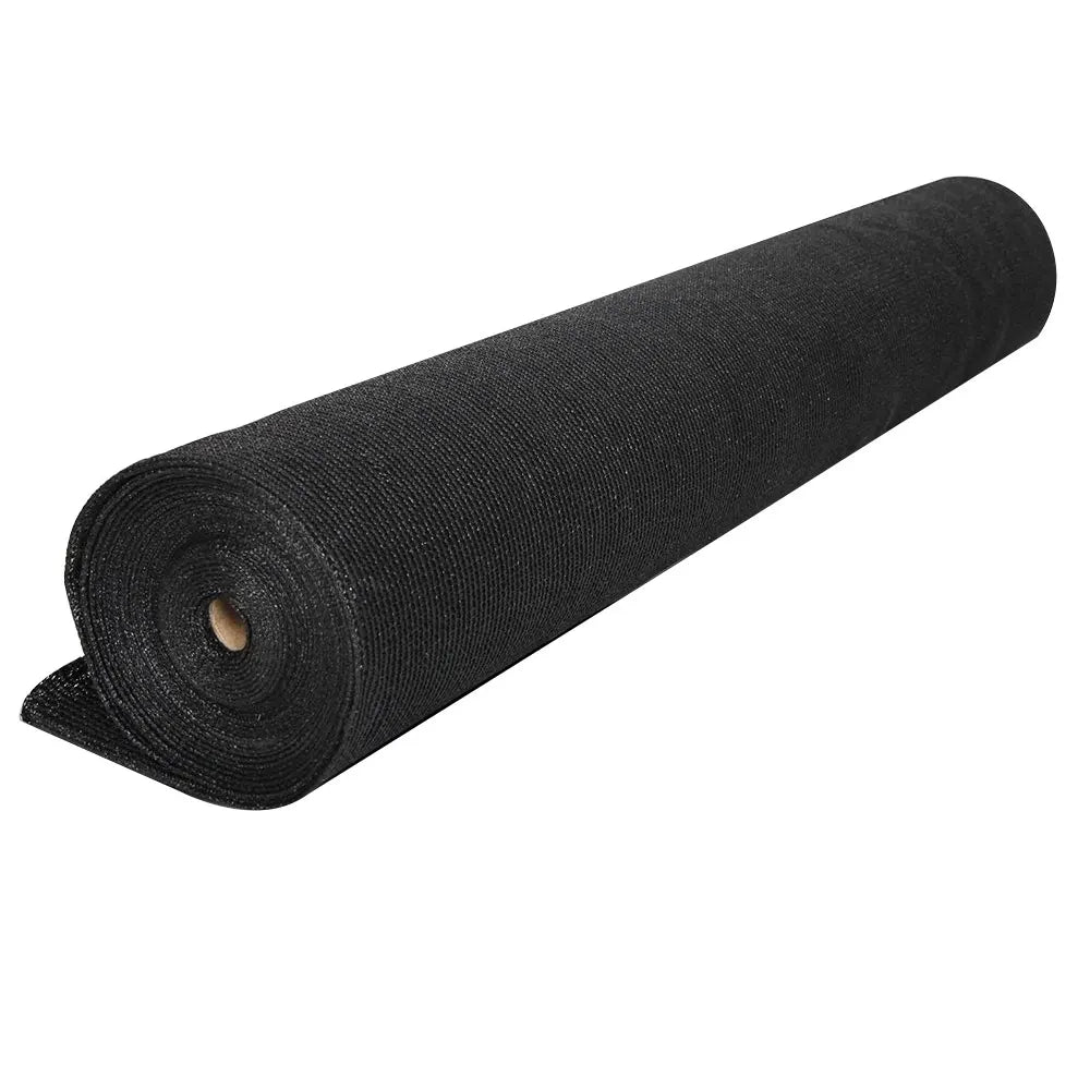 Instahut 90% Shade Cloth 3.66x30m Shadecloth Sail Heavy Duty Black - Image 3