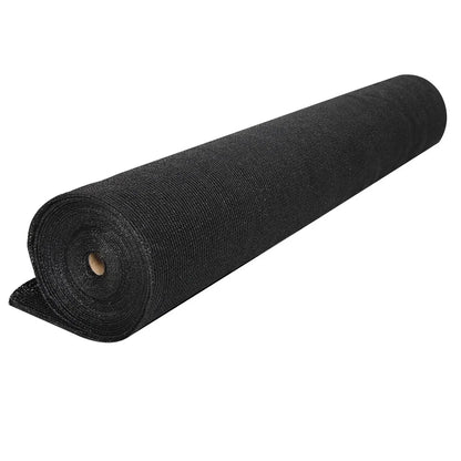 Instahut 90% Shade Cloth 3.66x30m Shadecloth Sail Heavy Duty Black - Image 3