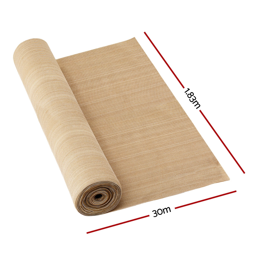 Instahut 90% Shade Cloth 1.83x30m Shadecloth Sail BE - Image 2