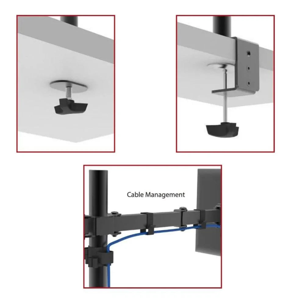 Shintaro Dual Desktop Monitor Mount - Monitors - Mounts - Image 5