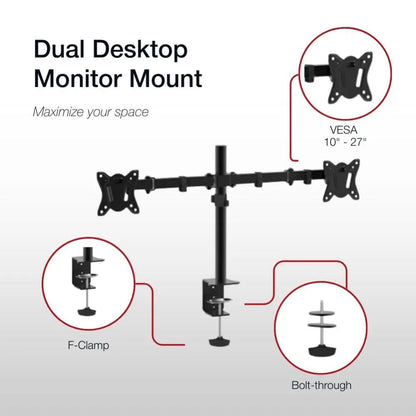 Shintaro Dual Desktop Monitor Mount - Monitors - Mounts - Image 8