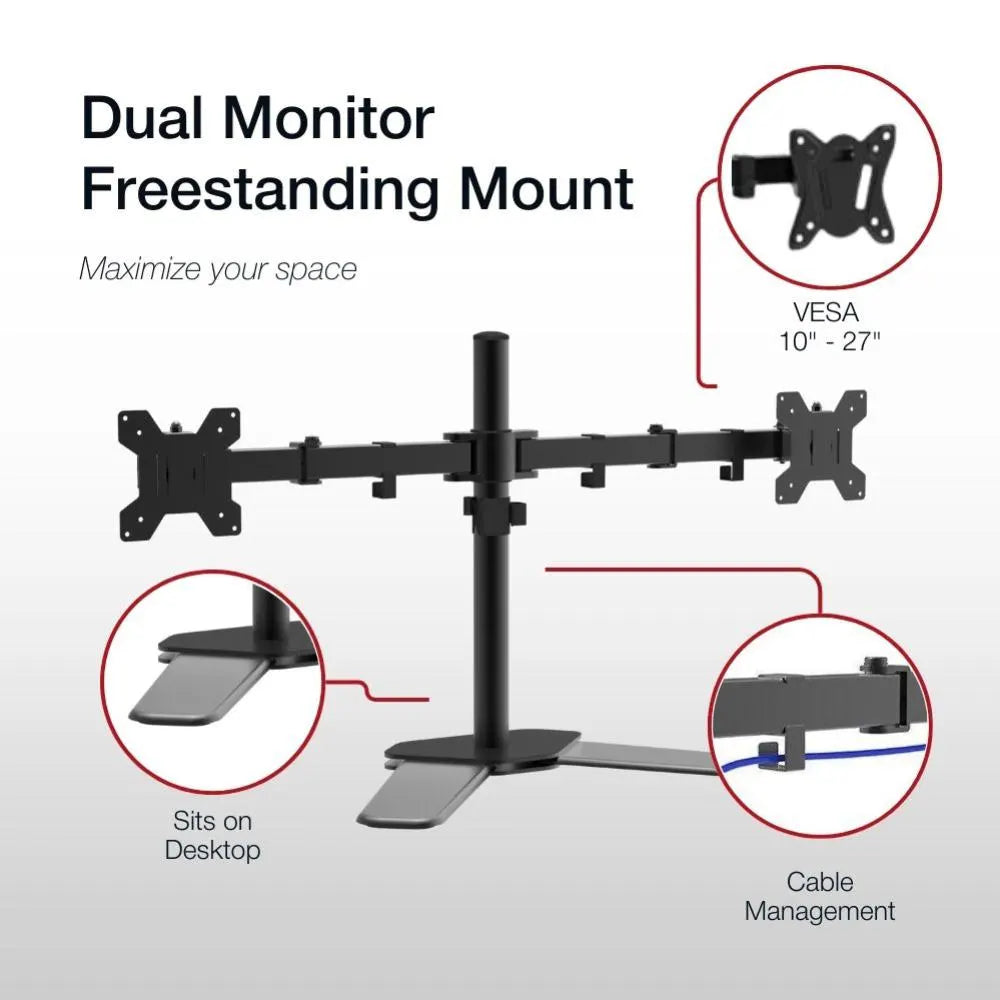 Shintaro Dual Monitor Adjustable Desk - Monitors - Mounts - Image 4