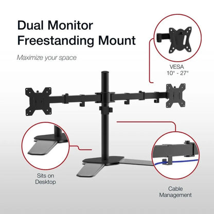 Shintaro Dual Monitor Adjustable Desk - Monitors - Mounts - Image 4
