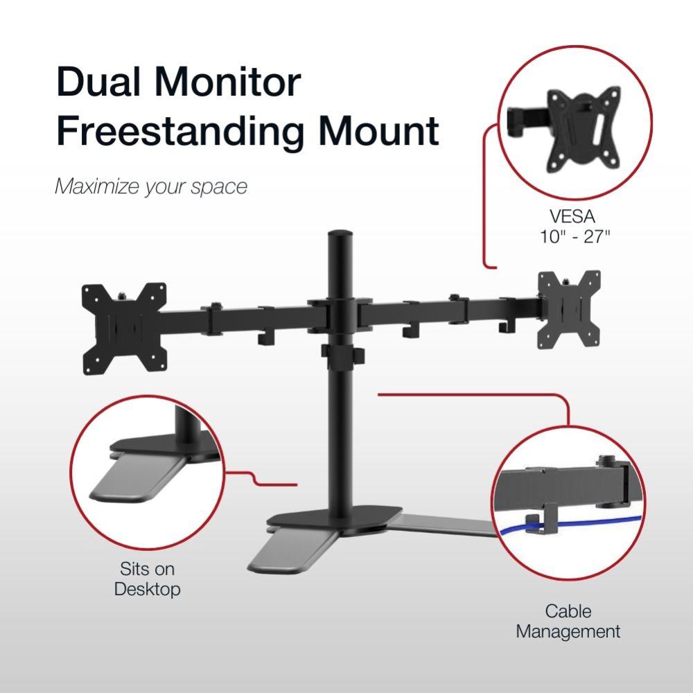 Shintaro Dual Monitor Adjustable Desk - Monitors - Mounts - Image 4